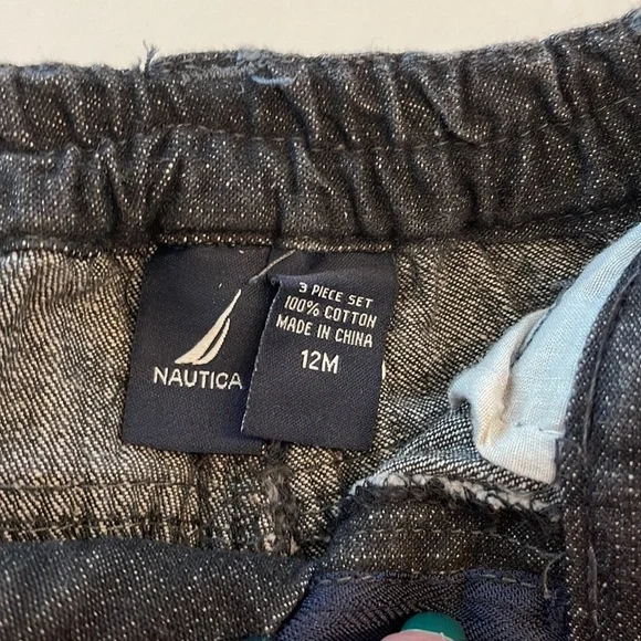 Nautica Baby Boy Jeans Size 12M EUC - Picture 6 of 9